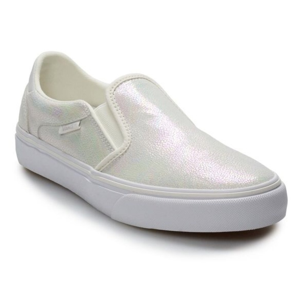 Iridescent Suede Vans Silp-On Sneakers Size 6.5